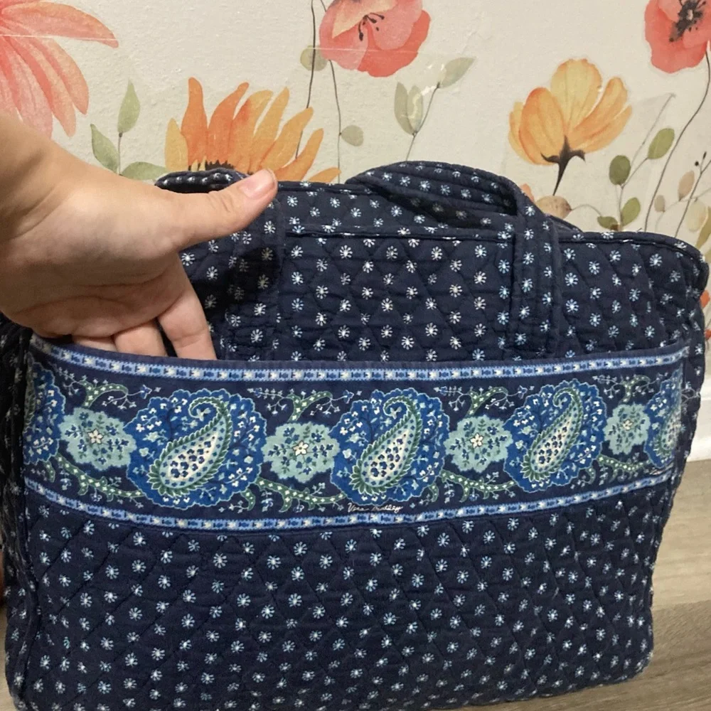 Vera Bradley Nantucket Navy Quilted Diaper Bag